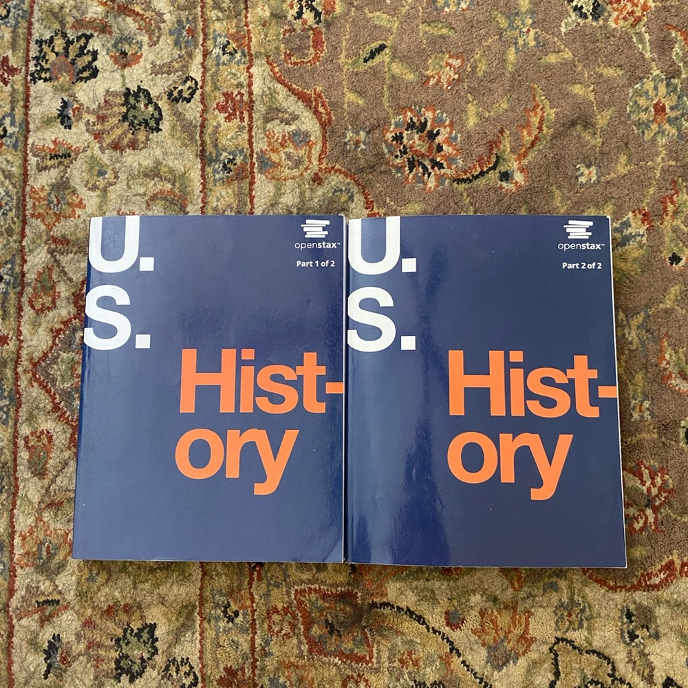 U.S. History textbooks part 1 and 2